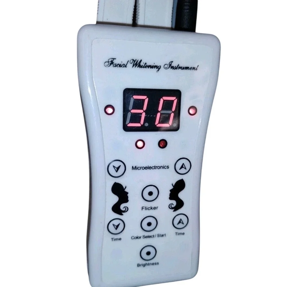 7 Color LED Beauty Mask Photon Light Therapy Face Neck Skin Rejuvenation White